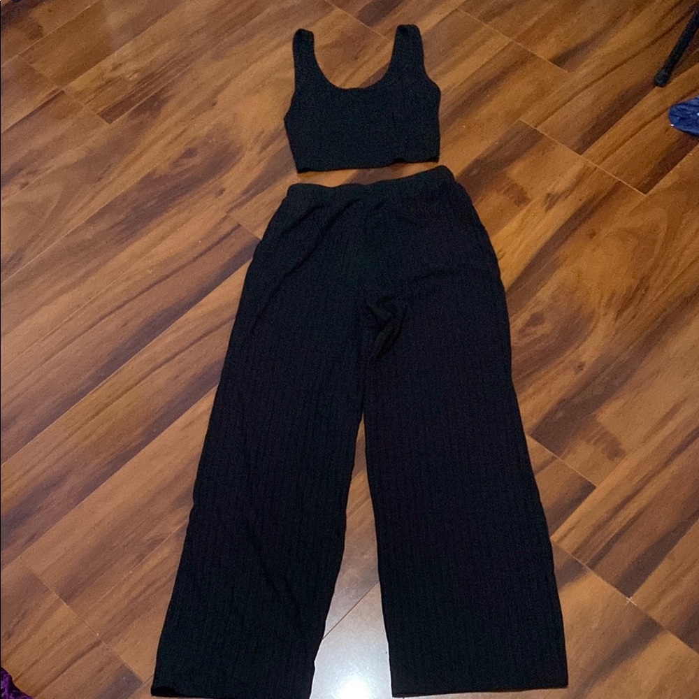 🔮 5 for $20 🔮 ribbed stretchy two piece black outfit